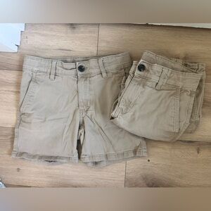 6” Inseam Boys Tan Chino Shorts - Classic Cotton Bottoms